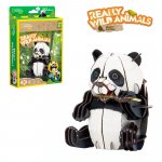 Puzzle 3D Panda Cubic Fun - National Geographic Animale Salbatice 55 piese