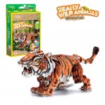 Puzzle 3D Tigru Siberian Cubic Fun - National Geographic Animale Salbatice 87 piese