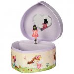 Cutie muzicala inimioara din lemn 14.5 x 13.5 x 8.5 cm Zana Goki