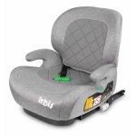 Inaltator auto copii Caretero Irbis I-Size Grey Melange 125-150 cm, Fixare cu isofix, Centura de ghidaj, Spatar reglabil si detasabil, Husa lavabila, Cotiere, Omologat R129