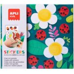 Joc creativ cu atocolante geometrice Apli Buburuze 19 x 16,5 x 4 cm
