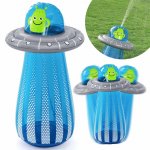 Jucarie gonflabila de gradina cu stropitoare Bestway UFO Albastru 119x61 cm cu conectare furtun apa,Baza antirasturnare,Material PVC rezistent