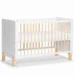 Patut pentru copii Kinderkraft Nico 120x60 cm din lemn, transformabil, somiera reglabila