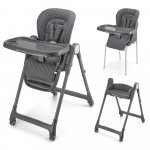 Scaun de masa pentru copii Kinderkraft Tulo Grey 3 in 1