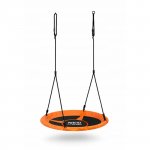 Leagan tip cuib pentru copii Neo-Sport Portocaliu XXL, 100 cm, material impermeabil, cadru din otel, greutate suportata 150 kg