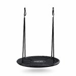 Leagan tip cuib pentru copii Neo-Sport Negru XXL, 100 cm, material impermeabil, cadru din otel, greutate suportata 150 kg
