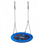 Leagan tip cuib pentru copii Neo-Sport 1051 Albastru XXL, 110 cm, material impermeabil, cadru din otel, greutate suportata 150 kg