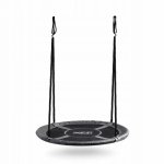Leagan tip cuib pentru copii Neo-Sport 110311 Gri XXL, 110 cm, material impermeabil, cadru din otel, greutate suportata 150 kg