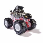 Masinuta metalica Monster Jam Racing Stripes scara 1:64