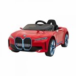 Masinuta electrica pentru copii Novokids BMW I4 cu telecomanda, roti din cauciuc EVA, max 30 kg , usi cu deschidere , 3 viteze, Rosu