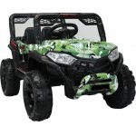 Masinuta electrica pentru copii Novokids Buggy Mini UTV cu faruri luminoase, telecomanda, 3-6 ani , max 30 kg, 3 viteze, model Offroad Verde Camuflaj