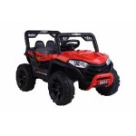 Masinuta electrica pentru copii Novokids Buggy Mini UTV cu faruri luminoase, telecomanda, 3-6 ani , max 30 kg, 3 viteze, Model Offroad Rosu