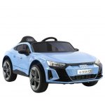 Masinuta electrica pentru copii Audi e-Tron GT Blue cu licenta,Radiocomanda 2.4G,Roti EVA,Doua motoare,Acumulator 12V,Lumini LED