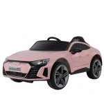 Masinuta electrica pentru copii Audi e-Tron GT Pink cu licenta,Radiocomanda 2.4G,Roti EVA,Doua motoare,Acumulator 12V,Lumini LED