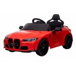 Masinuta electrica pentru copii BMW M4 Red 90W cu Licenta,Acumulator 12V,Telecomanda 2.4G,Roti EVA,Deschidere usi,Unitate audio MP3/USB,Pornire la buton,Lumini LED,Acumulator 12V7Ah,Sistem troller,Indicator baterie,Suspensii