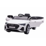 Masinuta electrica pentru copii Audi E-Tron SportBack White cu licenta,Roti Eva,Scaun piele,Acumulator 12V,Suspensii,Sistem troller,Usi cu deschidere,Slow Start,Lumini LED,MP3/USB,Oglinzi retrovizoare,Sarcina maxima 30 kg