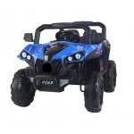 Masinuta electrica pentru copii Nichiduta Sport UTV 2023 Blue, Telecomanda 2.4G cu 3viteze, 2 motoarex38W, Suspensii, Roti rezistente, Slow Start, Lumini LED, USB,Bluetooth,Centura de siguranta,Functie swing,Usi cu deschidere