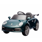 Masinuta electrica pentru copii Porsche RUF CTR3 Dark Green 70w cu licenta,Echipare premium,Roti EVA,Scaun din piele,Oglinzi retrovizoare,Lumini LED,Muzica,Bluetooth/USB,Suspensii,Cod QR video asamblare,Afisaj baterie,Eleron