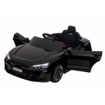 Masinuta electrica pentru copii cu licenta Audi RS E-Tron GT Black,Telecomanda,Roti EVA,Acumulator 12V 4,5Ah,Incarcator inclus,Centura de siguranta,Lumini LED,Slow Start,Indicator baterie,Usi cu deschidere,Sistem troller