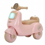 Motocicleta RideON fara pedale pentru copii Nichiduta Happy Lets GO Pink cu Far lumina LED, Muzica, Sezut ergonomic cu spatiu depozitare, Sistem de siguranta antirasturnare,Dimensiune 53x26x53 cm