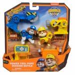 Set figurine Rubble si echipa Patrula Catelusilor cu unelte de putere in misiune