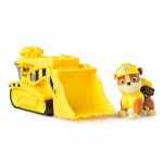 Set vehicul de baza Patrula Catelusilor buldozer si figurina Rubble