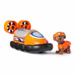 Set vehicul de baza Patrula Catelusilor hovercraft si figurina Zuma