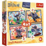 Puzzle 4 in 1 Disney Lilo si Stitch vacanta in Hawaii