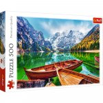 Puzzle Trefl lacul Braies Italia 500 piese