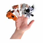 Set 8 papusi pentru degete cu animalute salbatice Goki
