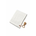 Paturica cu ursulet pentru nou nascut, 100% bumbac organic, TeddyBear, BabyCosy, ecru