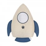 Perna decorativa 45 cm, Rocket, Little Amy, Bleumarin si Bej