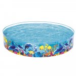 Piscina pentru gradina Bestway Fill and Fun 244x46 cm, Capacitate 2074 litri, Material PVC ranforsat rezistent