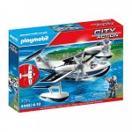 Set constructie Playmobil Hidroavion de Politie 30 piese