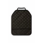 Protecie Universala pentru spatar scaun auto Caretero Protective Mat Negru 64x50 cm, Material matlasat, Prindere cu elastic