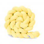 Protectie de pat impletita, MiniMini, Velvet Magic, Galben, 200 cm
