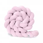 Protectie de pat impletita, MiniMini, Velvet Magic, Mov Deschis, 200 cm