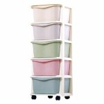 Raft cu 5 compartimente pentru depozitarea diverselor obiecte ModernHome PO10 Multicolor