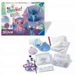 Set maxi de creatie Ravensburger Be Creative figurine Stitch din ipsos include 8 creatii