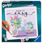 Pictura pe numere CreArt bicicleta Take it easy