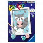 Pictura pe numere pentru copii CreArt raton dragalas