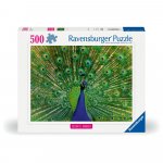 Puzzle Ravensburger animale colorate paun 500 piese