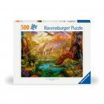 Puzzle Ravensburger tinutul dinozaurilor 500 piese design nou