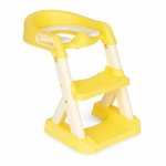 Reductor toaleta cu scara pentru copii Ecotoys Galben