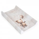 Saltea de infasat cu intaritura Cangaroo Hello Baby 80x50 cm cu Taliometru incorporat,Suprafata impermeabila usor de curatat,Ideala pentru montare pe patut,Margini rotunjite si suprafata moale