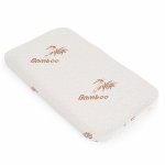 Saltea pentru patut bebelusi Hugzzz Mini Bamboo 81,5x48,5x4,5 cm din spuma poliuretanica,Husa cu fibre de bambus,detasabila cu fermoar si lavabila,Ideala pentru patuturi Co-sleeper