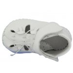 Sandale pentru copii Barefoot Hawaii-P Nappa Alb din piele naturala marime 16