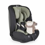 Scaun auto Moni Start Green omologat I-SIZE R129,pentru copii 76-150 cm,Tetiera reglabila 13 pozitii,Centura fixare Top-Tether,Centura siguranta in 5 puncte,Pernuta reductor,Husa detasabila,Jucarie plus si paturica CADOU