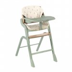 Scaun de masa multifunctional Jane Noah Botanic, de la 6 luni la adult, din lemn fag, husa lavabila, greutate maxima 100 kg
