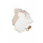 Set 2 body-uri cu guler TeddyBear, BabyCosy, 100% bumbac, marime 6-9 luni